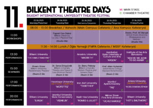 11. BILKENT THEATRE DAYS (22-28 JUNE)